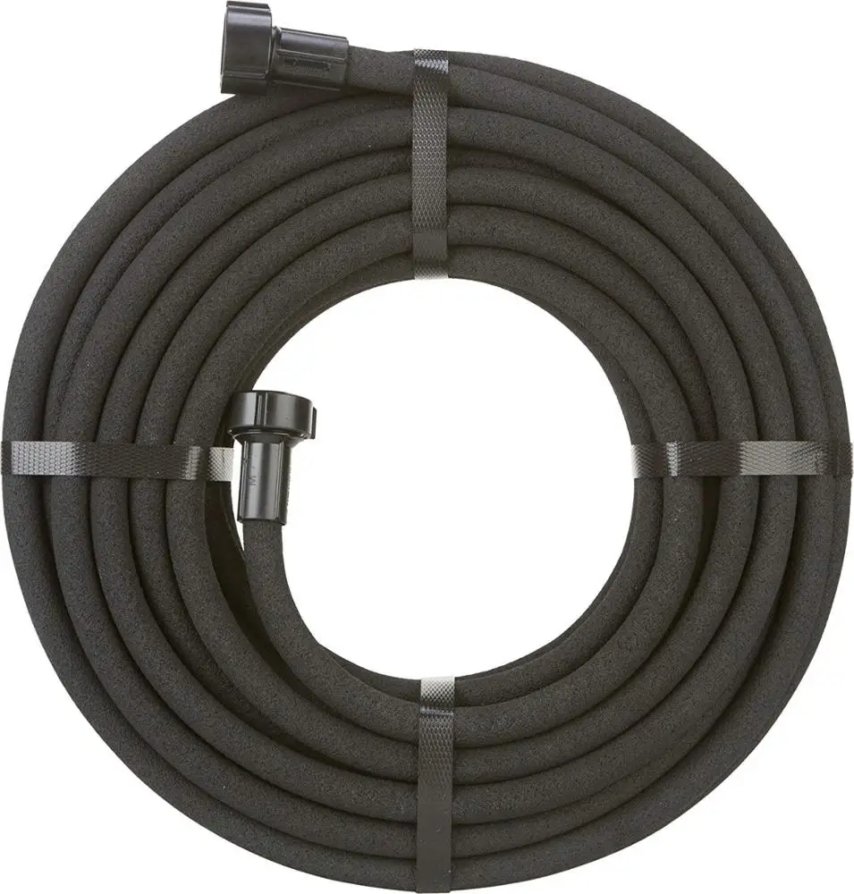 Soaker Hose - Heavy duty rubber - Saves 70% water - End cap included for additional hose connect - Great for gardens/flower beds