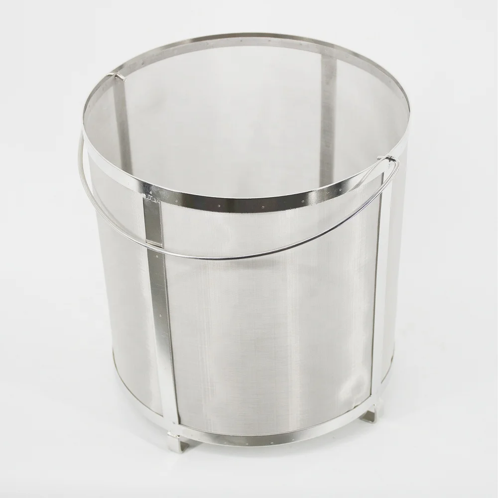 Stainless steel grain filter basket /SS mesh bucket filter for beer home brewing