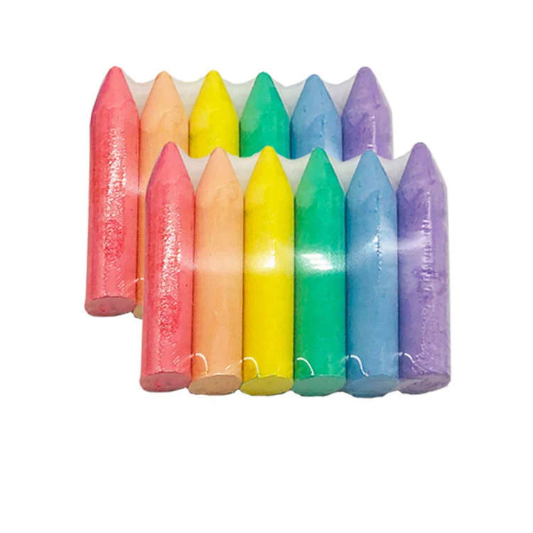 High quality dust free bright white chalk Hot for schools students teachers offices coloured
