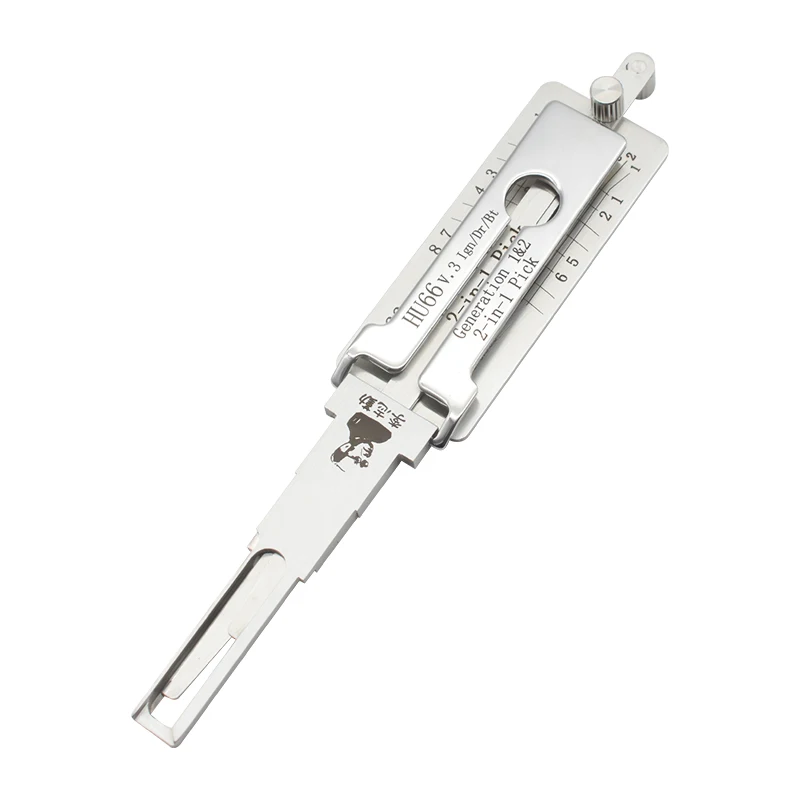  lishi locksmith tools HU66 V.3 2 in 1 auto lock pick and decoder lockpicks car Key Reader