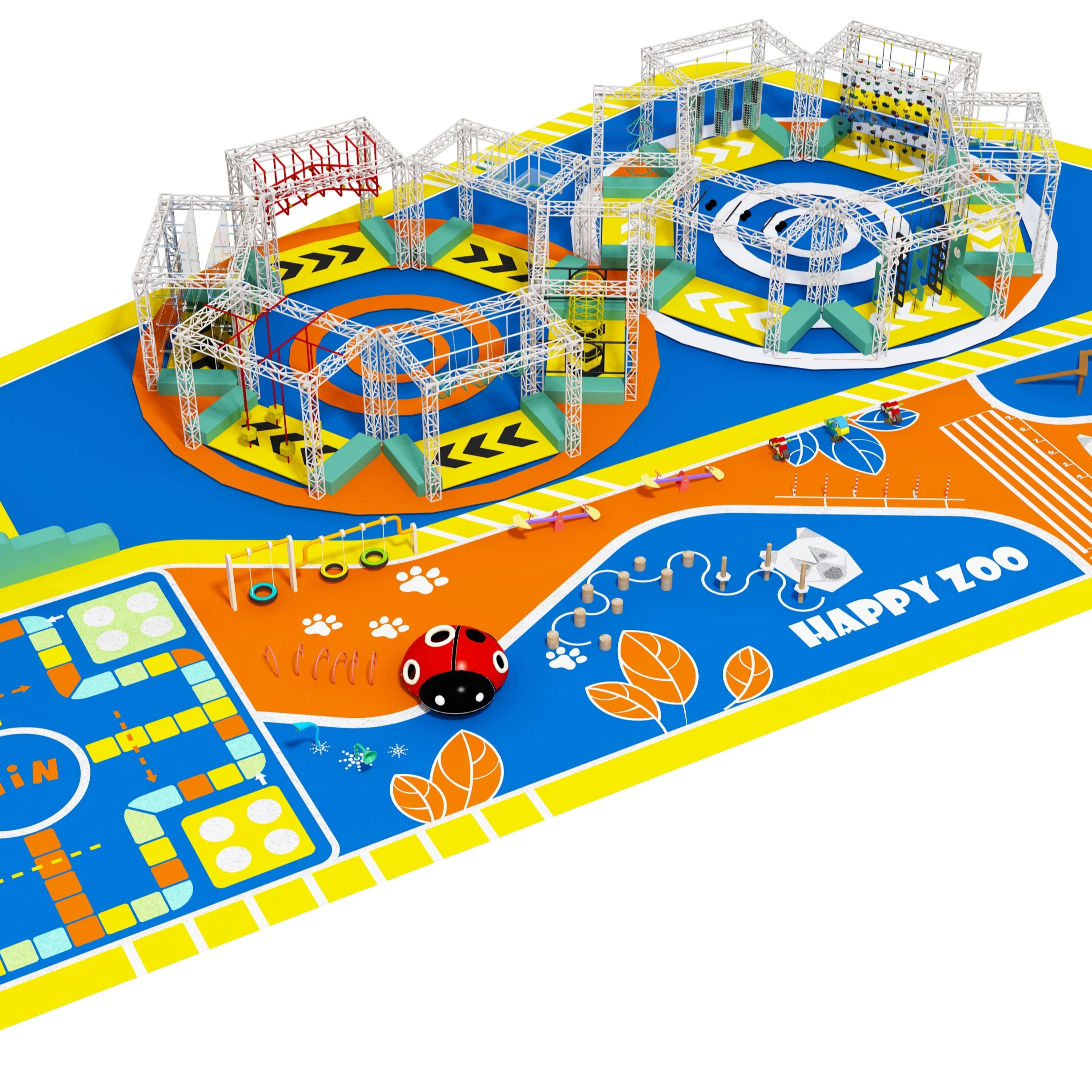 Mich Recommend Large Ninja Course Indoor Bodybuilding Playground