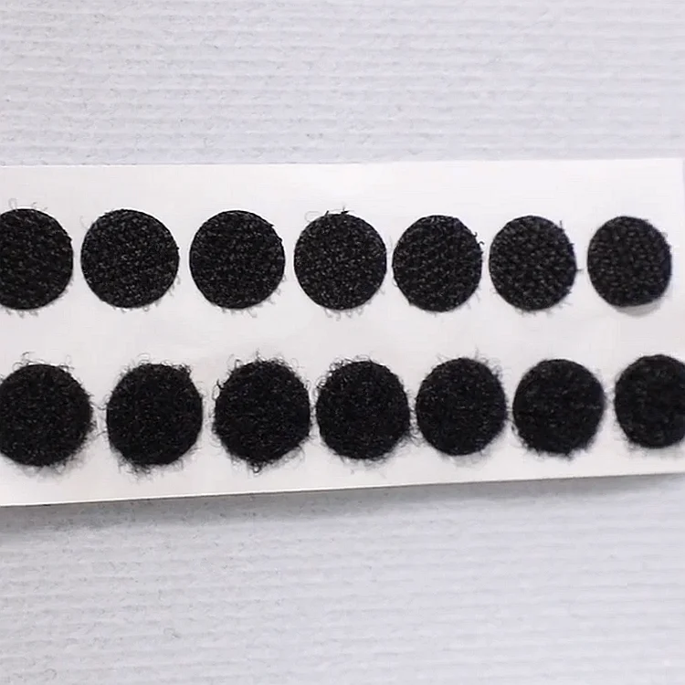 Factory 50mm Round Self Adhesive Die Cut Hook And Loop Dot