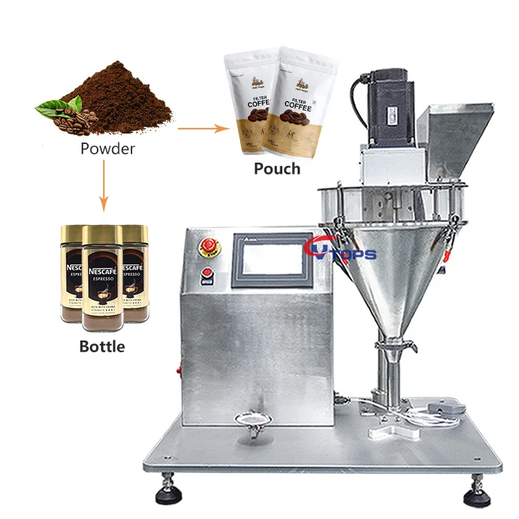 1 - 500g Desktop Dry Powder Weighing Packing Machine Wholesale Dispenser Spiral Screw Small Powder Filling Machine