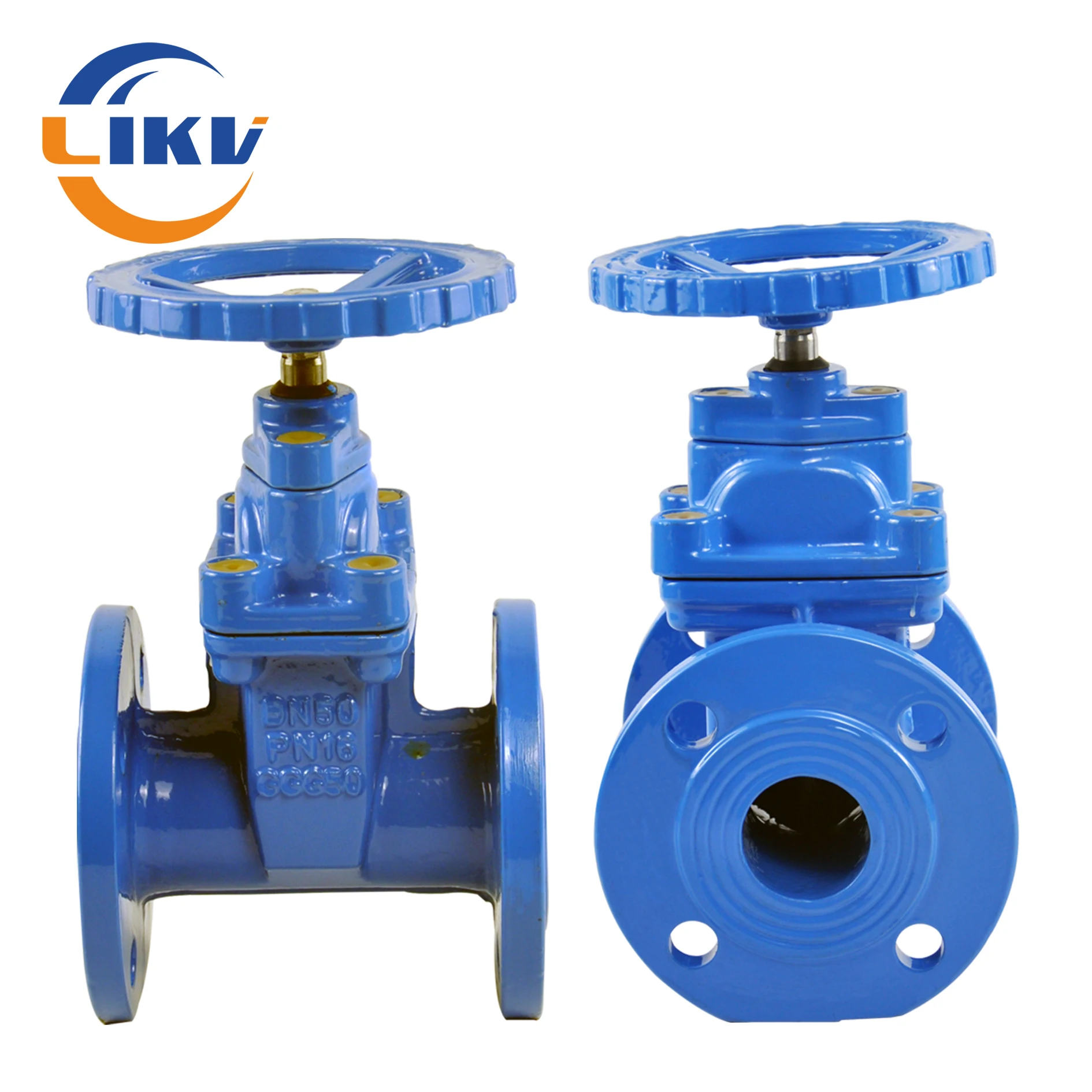 Bolted Bonnet Low Pressure Soft Sealing Wedge Spigot Gate Valve German Standard
