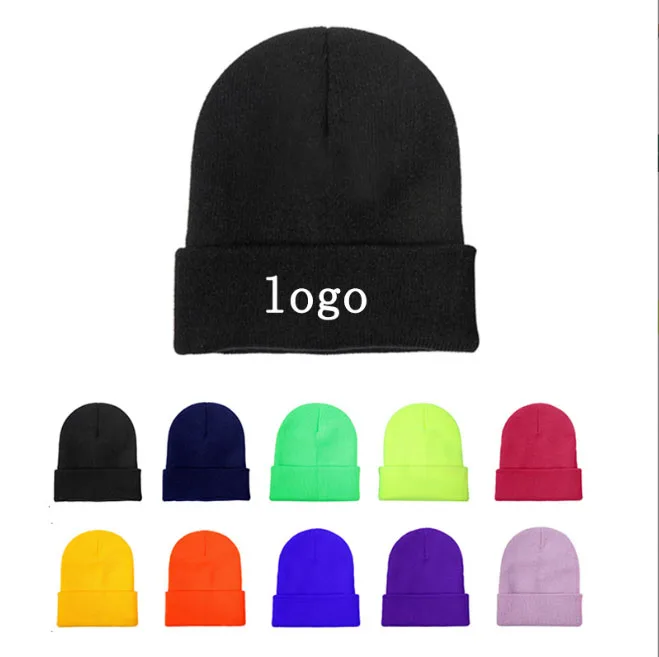 Amzaon Hot Selling Products Premium Customize Merino Wool Knit Lana Crochet Beanie Winter Toque Caps