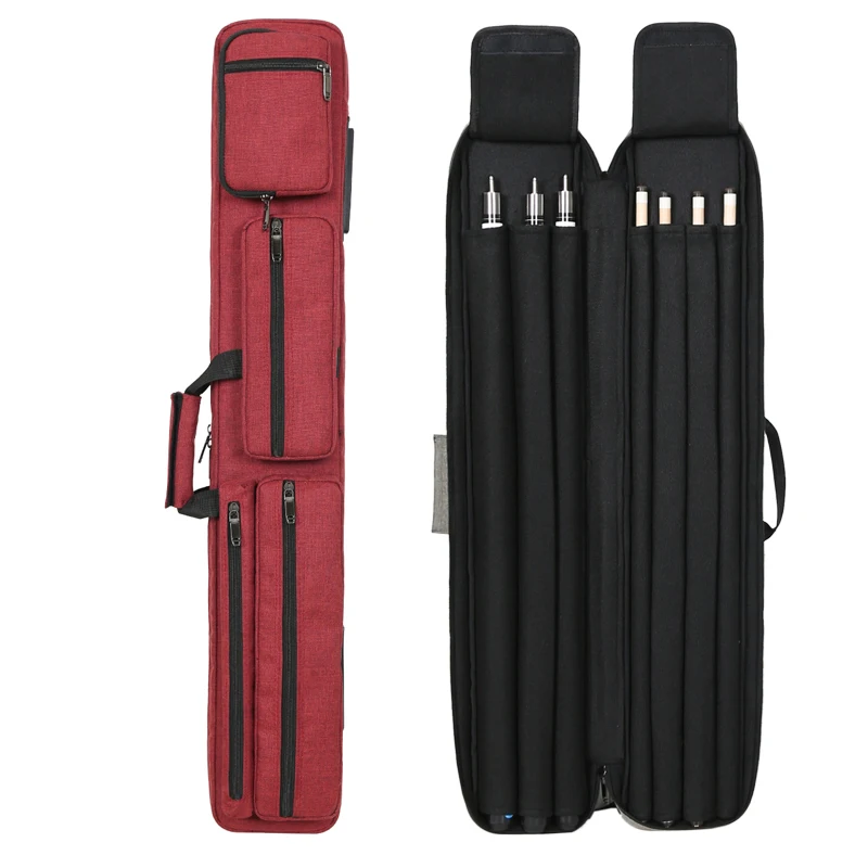 Easy Carrying Pool Cue Stick Case with Backpack Straps Travel Billiard Bag Snooker & Billiard Cases