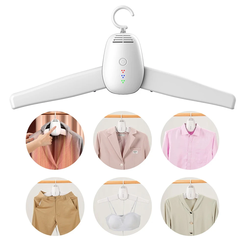 110-220V Smart Portable Clothes Dryer Shoes Clothes Rack Hangers Foldable Laundry Tumble Electric Dryer Machine