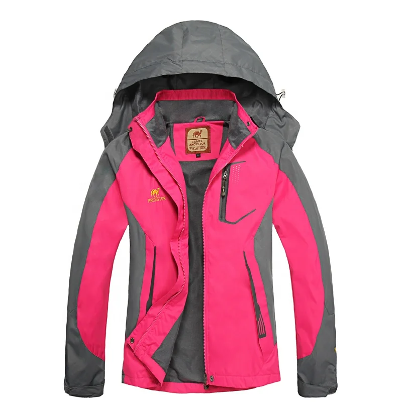 
Windproof Outdoor Jackets Waterproof Snow Coat Breathable Women Ski Jacket Full Eco-friendly Woven Adults Thin Plus Size Solid 