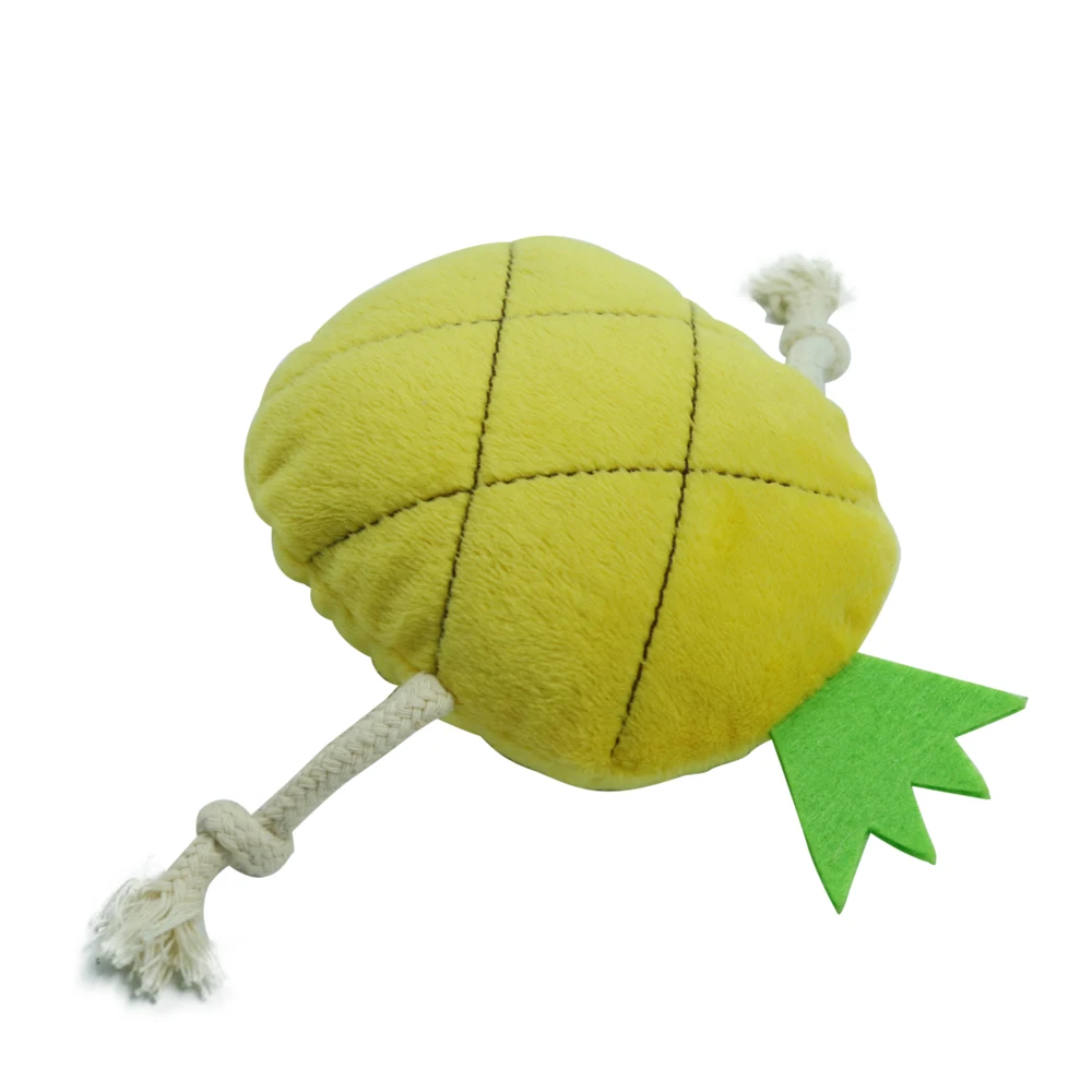 Мягкая жевательная игрушка в форме ананаса Thinkerpet для собак, мягкая плюшевая игрушка для собак
