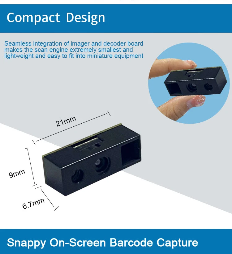 Micro Small Mini Barcode Scanner Module QR Code 1d 2d Scanner Reader Engine USB TTL 3.3V Embedded For PAD PDA POS Smartphone
