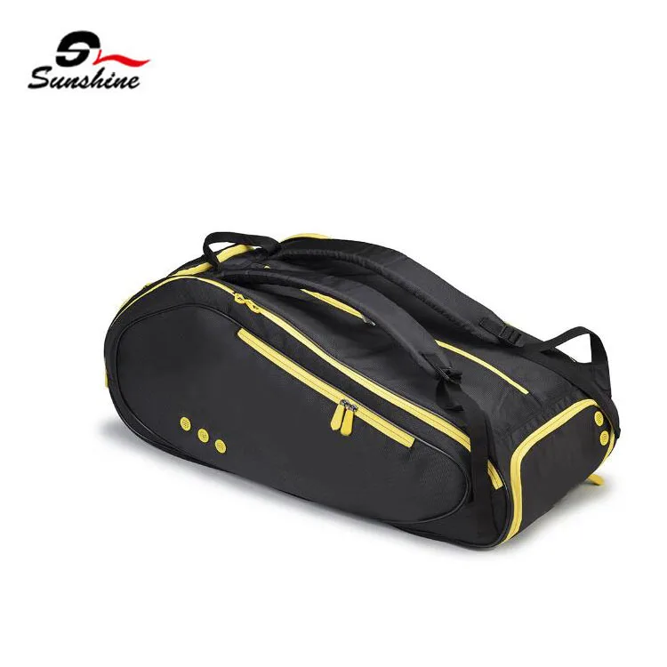 Wholesale Custom Racket Bag With Shoe Compartment Multi-useful Badminton Racket Backpack Tennis Backpack