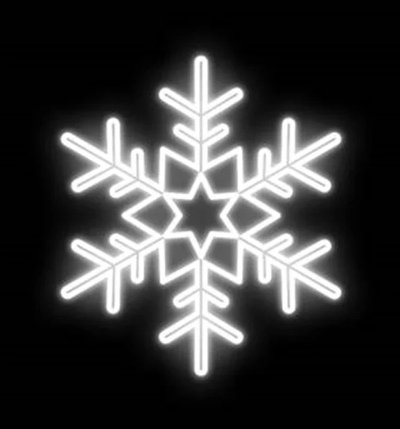 Новый 2D светодиодный шнур мотив подвесное украшение для окна наружное освещение снежинка