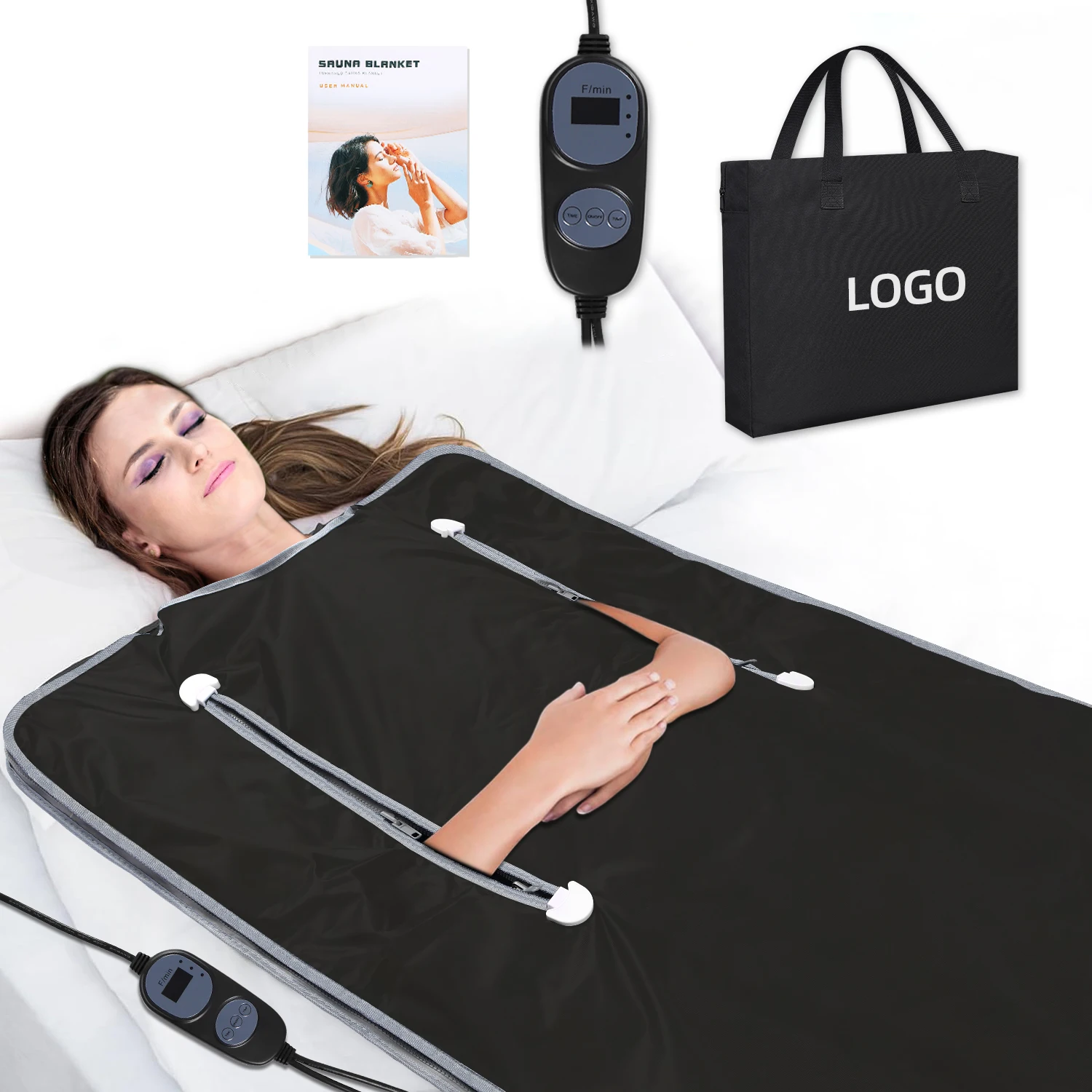 Home and Portable Far Infrared Sauna Blanket for Weight Loss and Detox for Body Desktop Type