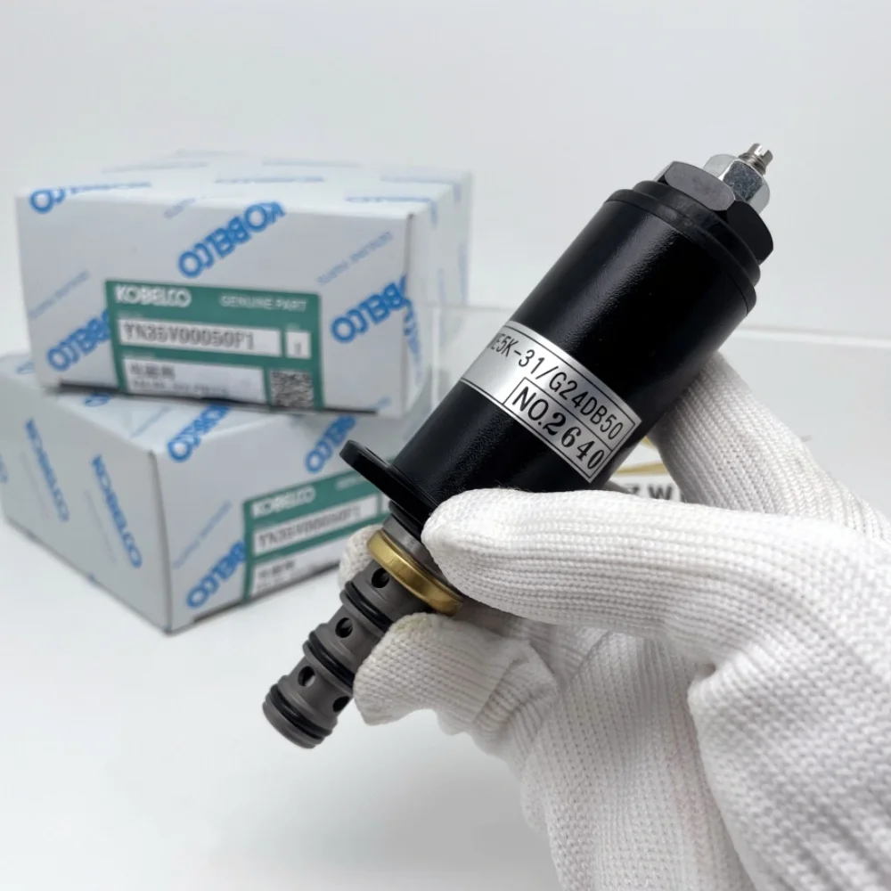 kawasaki solenoid valve kwe5k-31/g24db50 YN35V00050F1 for kobelco sk200-8 solenoid valve