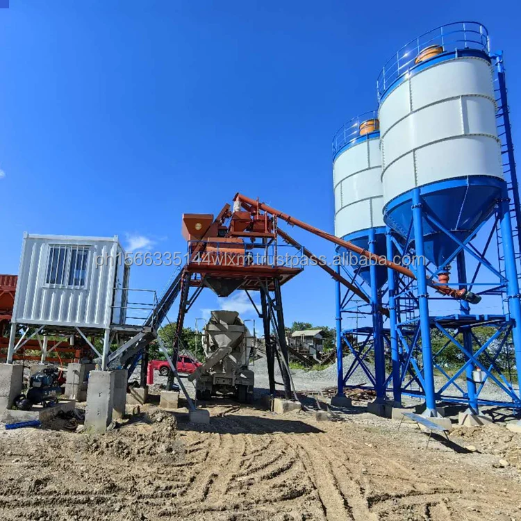 Hopper type Concrete mixing equipment for the construction industry HZS35 Concrete Batching Plant