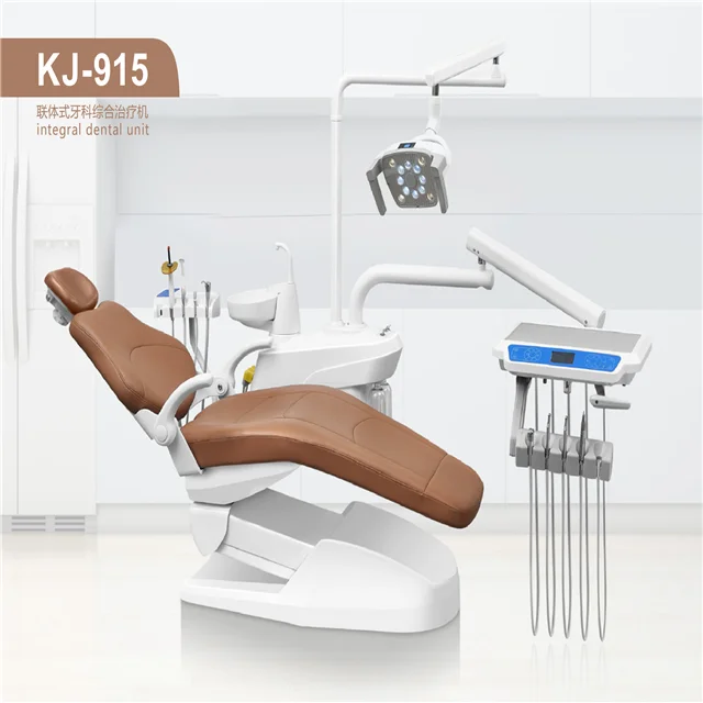 Luxury dental unit chair complete High Level Luxury Leather Electricity Dental Chair Dental Unit for clinic treatment on sale