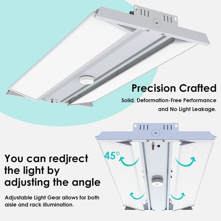 Professional Design Cct Wattage Adjustable Motion Sensor 1ft 2ft 3ft 4ft Warehouse Industrial Lighting Led Linear High Bay Light