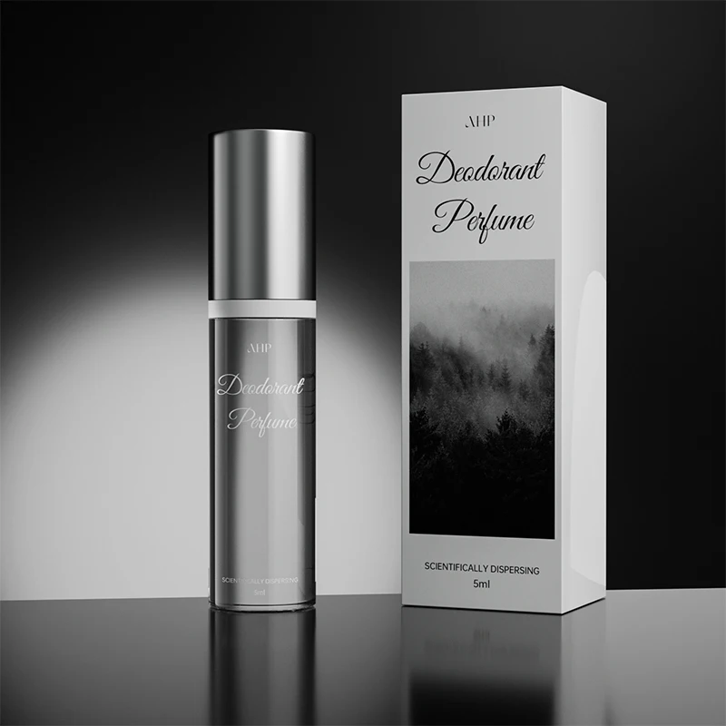 5ml mini black glass small spray bottles perfume with box spray glass perfume bottle with gift box