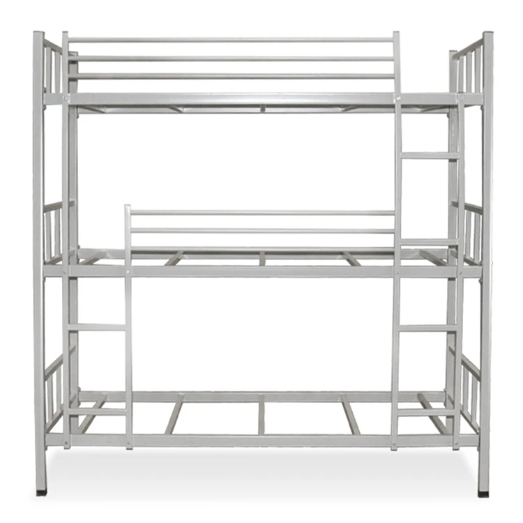 2023 hostel 3 layers heavy duty triple  3 tier metal bunk bed