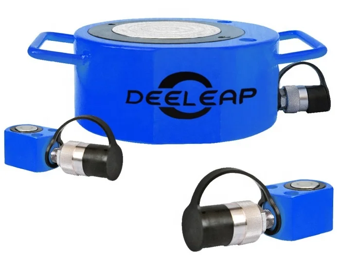 Deeleap  DY-RSM-100 ultra thin hydraulic cylinder jack mini thin hydraulic oil Cylinder for Hydraulic Pulling Jack