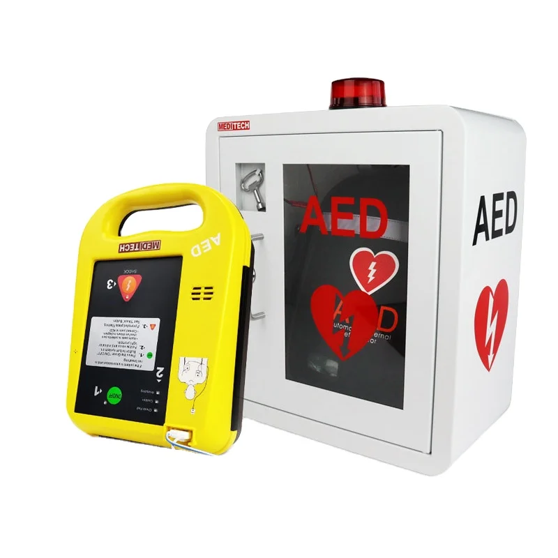 first aid box  with key AED  Alarmed Box for Automated External Defibrillator ( Cabinet)