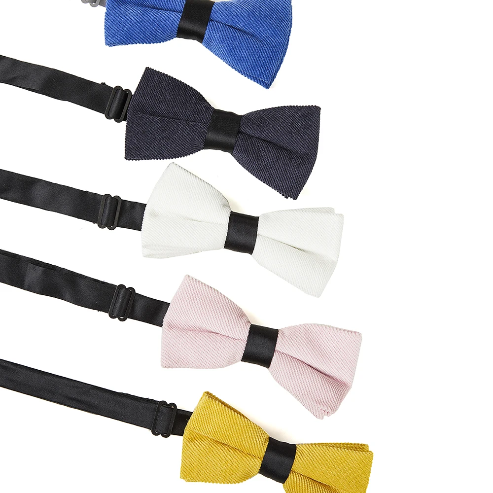 Custom Gift Box Packinig New Bowtie Collection Creative Handmade Burgundy Wine Bowtie Tone On Tone Novel Bow Tie