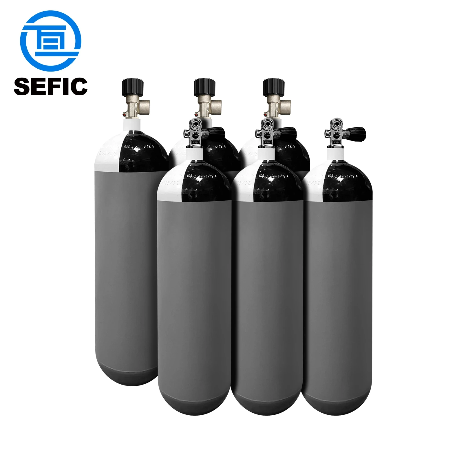 5L TPED ISO 9809-1 стальной газовый баллон 6L SCBA цилиндр высокого давления для морского/пожарного европейского рынка