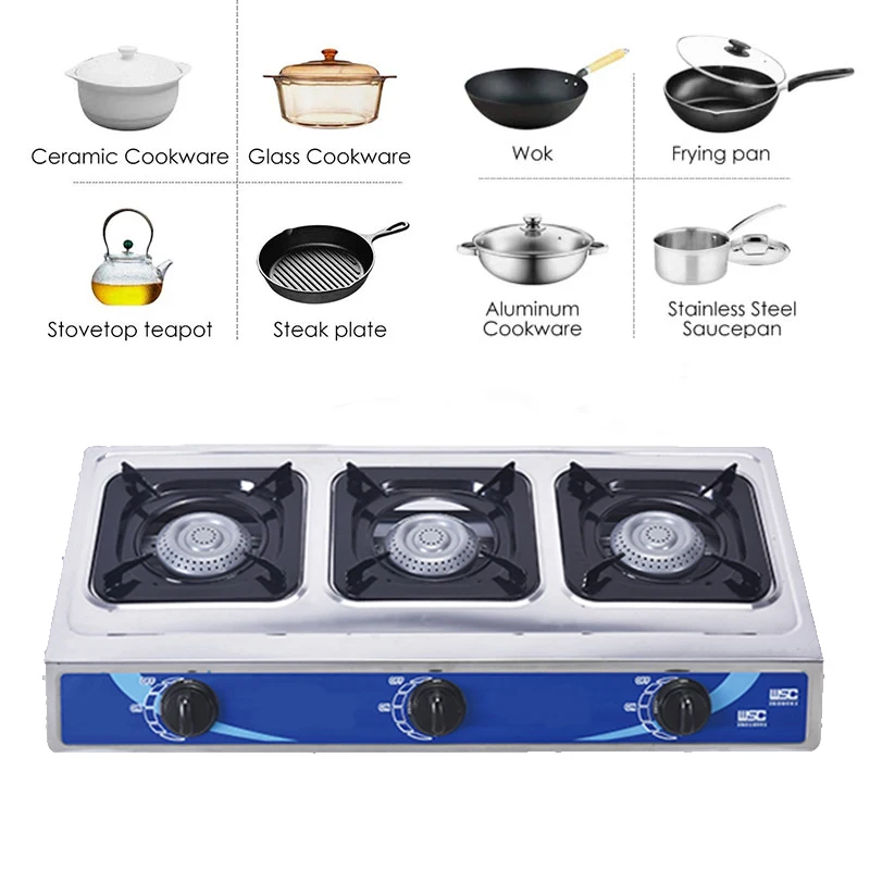 Kitchen Table Cooker Double 2 Furnace Simple Big Gas Burner Industrial Electric Cooking Stove