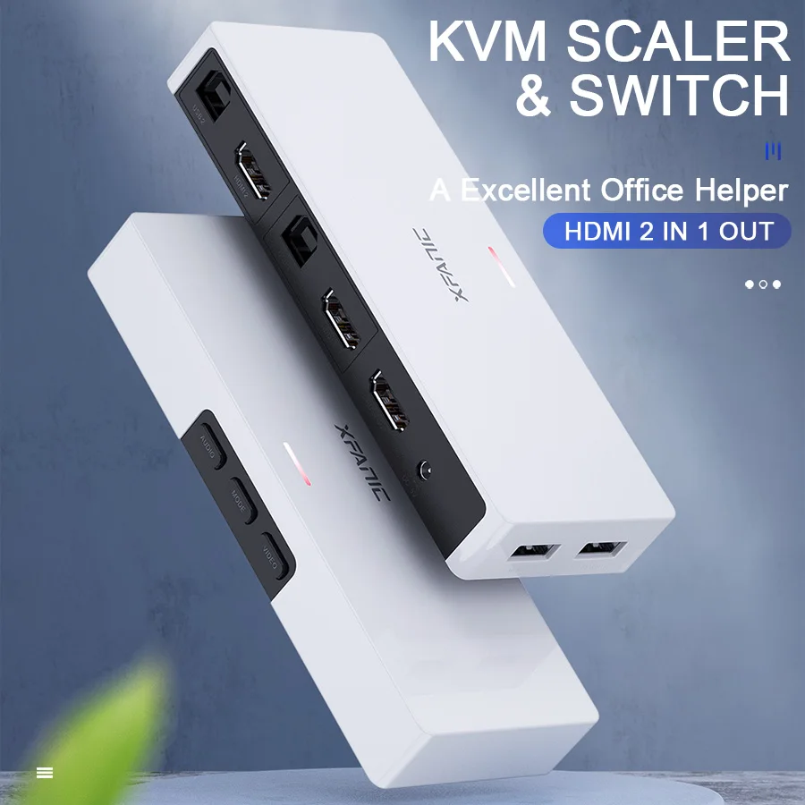 KVM коммутатор HDMI 2 порта UHD 4K @ 30 Гц и 3D 1080P поддерживаемый переключатель с
