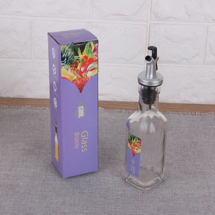 Hot sales hotel and restaurant oil container glass spice jar 500ml food safety glass storage jar