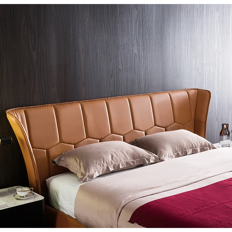 
Leather Modern King Bed or Double bed Cheapest Price 