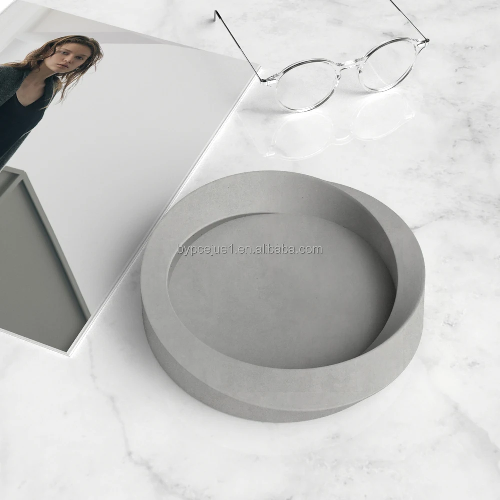 Custom Color Logo Size Unique Minimalist Cement Ashtray Round Custom Smoking Ashtray Cigar Ashtray Custom Shape Ashtraywith Logo