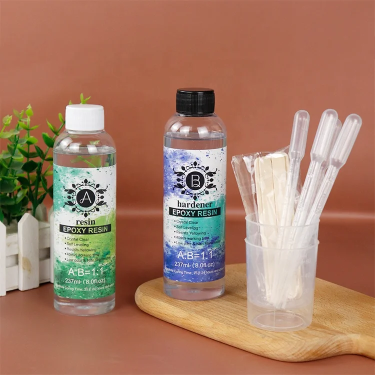 Low Price Epoxy Resin Wall Clock Decor Crystal Clear AB 1:1 Glue For Kit Jewelry