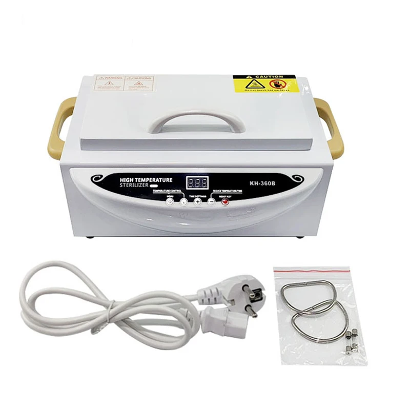 High Temperature Metal Tool Cleaning Box Sanitizing Box High Temp Sterilizer Cabinet for Manicure Pedicure SPA Salon