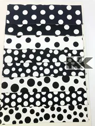 P163 кожа под заказ мягкая личи черно-белая в горошек искусственная кожа PU для сумок, сумок, аксессуаров, крафт-принадлежностей