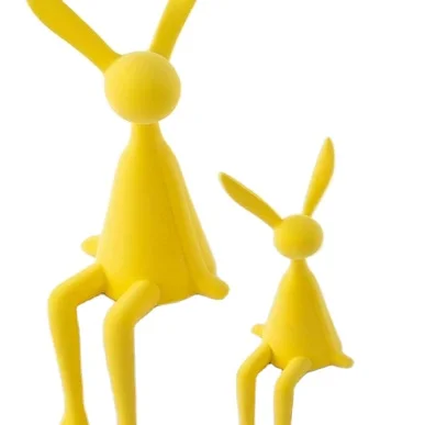 Modern and Simple Large Sitting Posture Rabbit Ornaments Home Soft Decoration