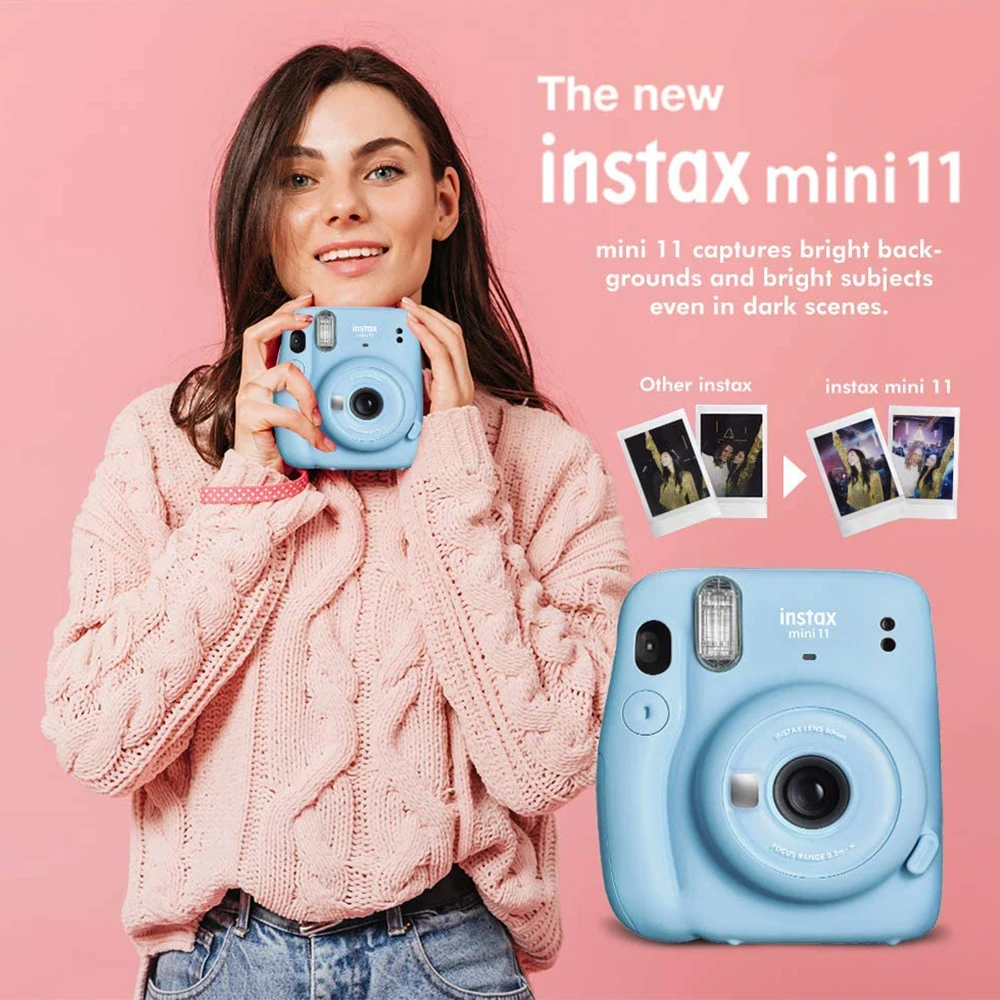 
 Дешевая Камера Fujifilm Instax Mini 11 мгновенная камера простая в эксплуатации Новая камера подарок для ребенка  