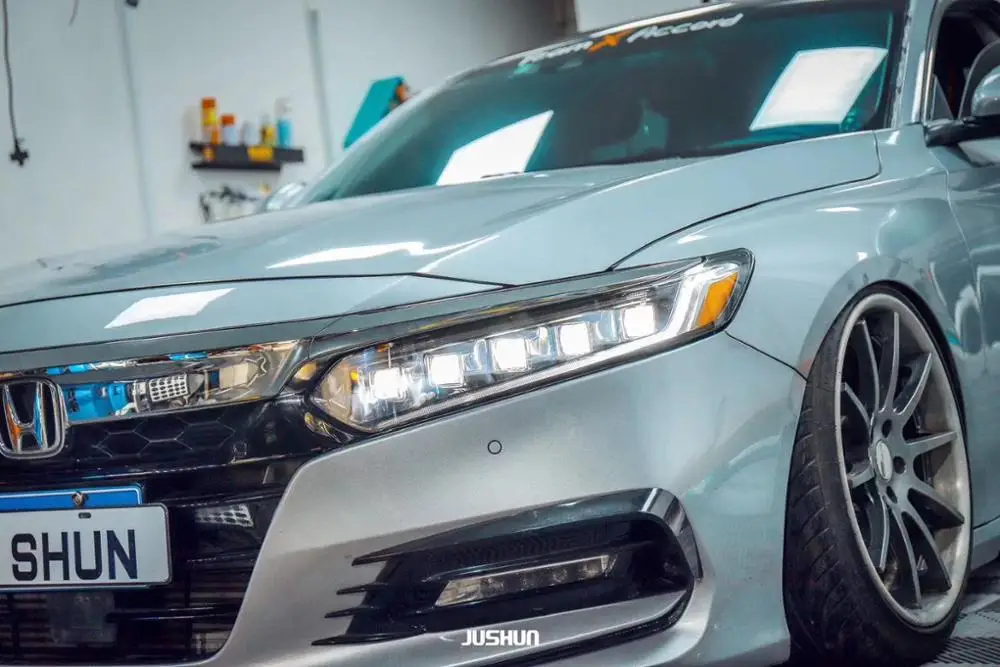  Полный светодиодный Поворотный Светильник для HONDA Accord 10 gernareation 2018-2019 светодиодная