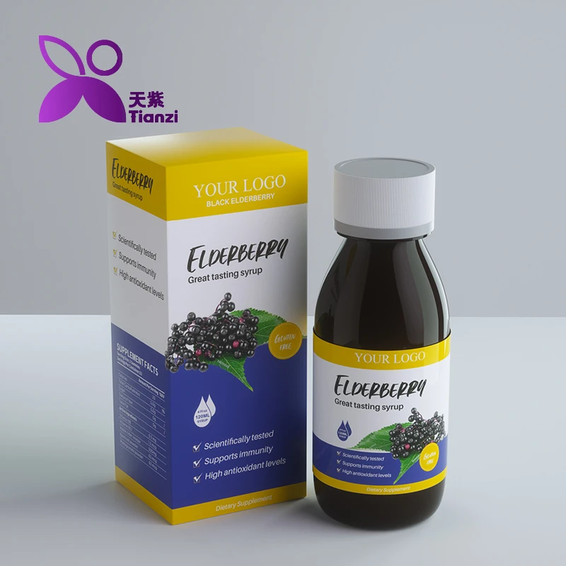 
Black Elderberry Original Formula High Antioxidant Black Elderberry Extract Syrup for Immune Support Immune Booster Supplements 
