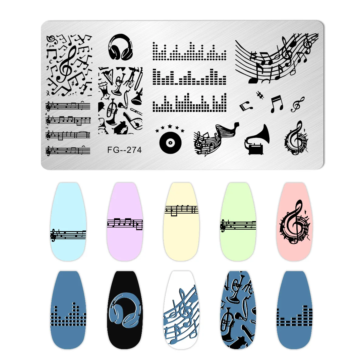 Custom Design Stainless Steel Stamp Plate OEM ODM Polish Set Nail Art Stamping Plates
