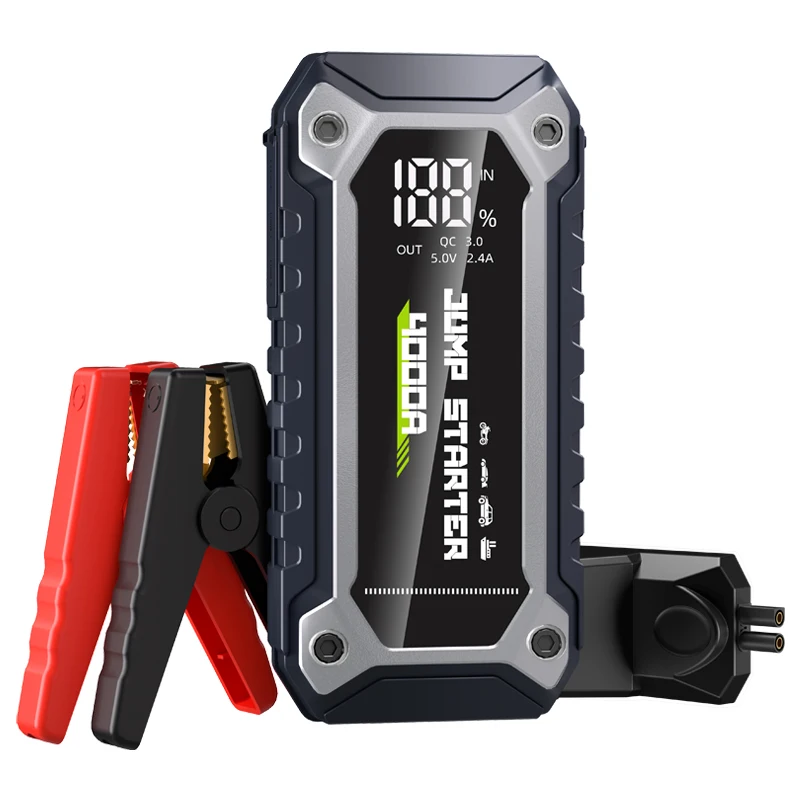 12V 4000A Portable Car Jump Starter Power Bank Multi-function Emergency Rescue Tool portable Power Bank