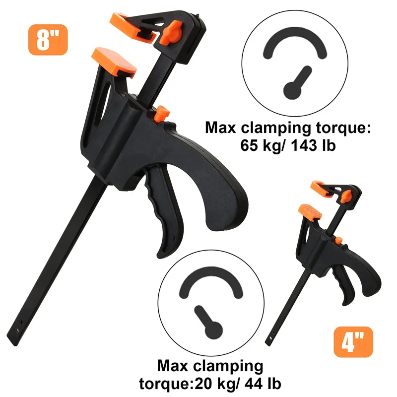 Clamp Mini Small Craft Wood Grip Barbell Lock Collars Woodworking F Bar Clamp