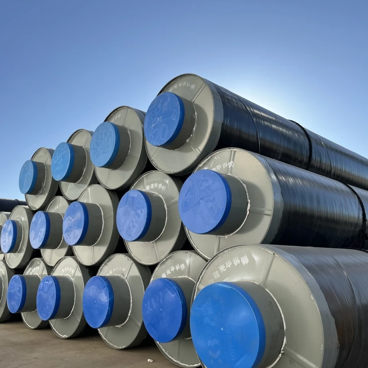 API 5L steel jacketed metal-clad steam glass wool thermal insulation spiral steel pipe for high temperature medium supply