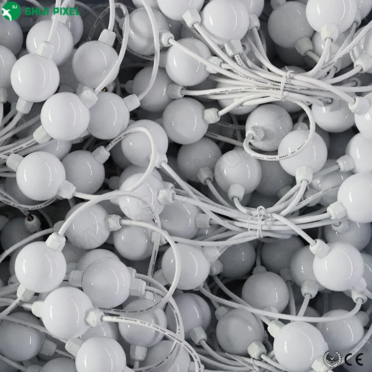 Outdoor 50mm UCS2903 GS8206 Pixel Addressable RGB Led Ball Light string For Christmas Decorations