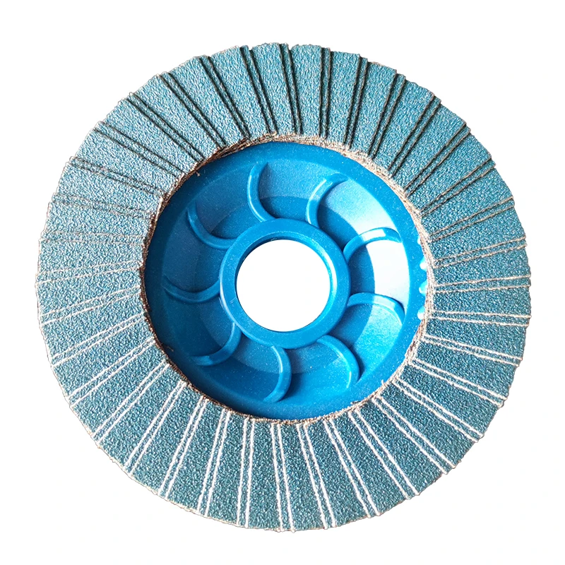 4.5 inch 4 1/2 nylon Flap disc grit 120 for metal grinding
