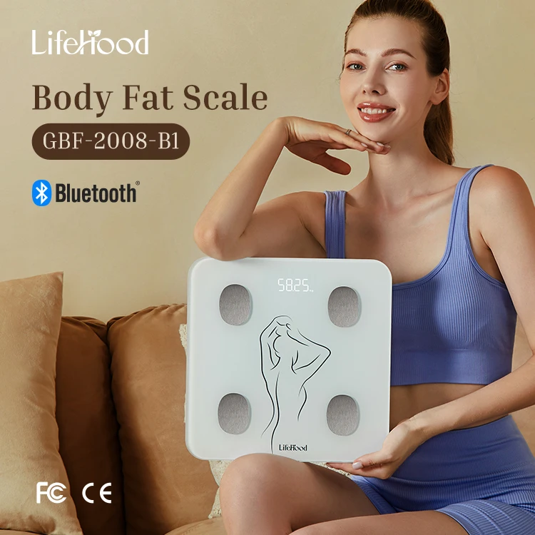 Lifehood led bluetooth digital body fat analyzer electronic BMI scale with  water fat calorie analysis weight loss balance