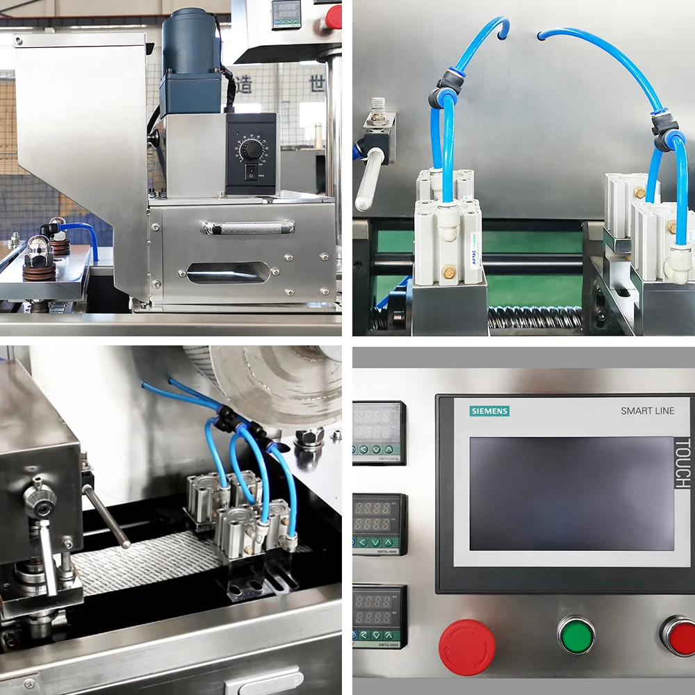 DPP Thermoforming Filling Sealing Packaging Food Honey Chocolate Sauce Full Automatic Liquid Blister Packing Machine