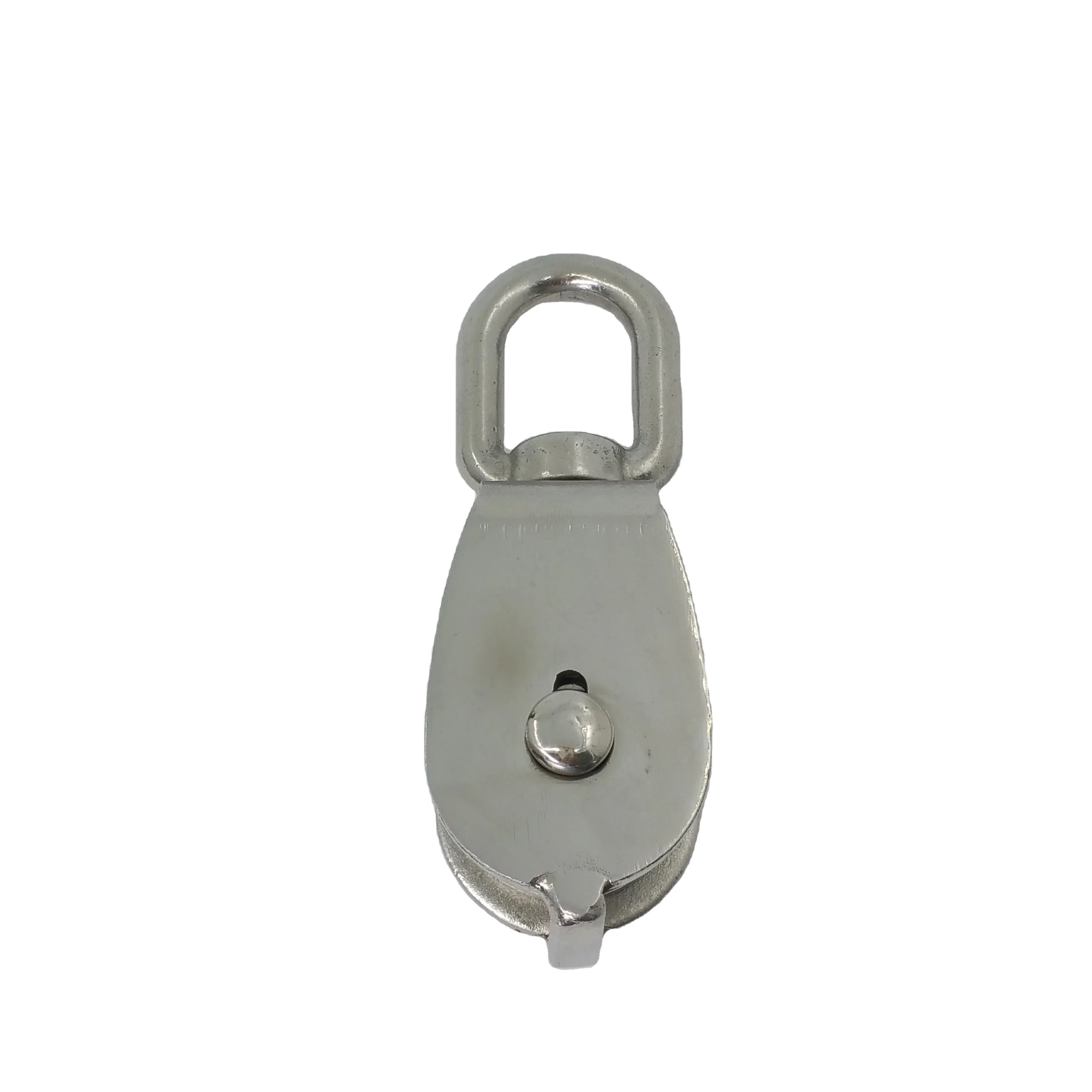 M25 Mini Rope Single Pulley Block in Stainless Steel for Lifting
