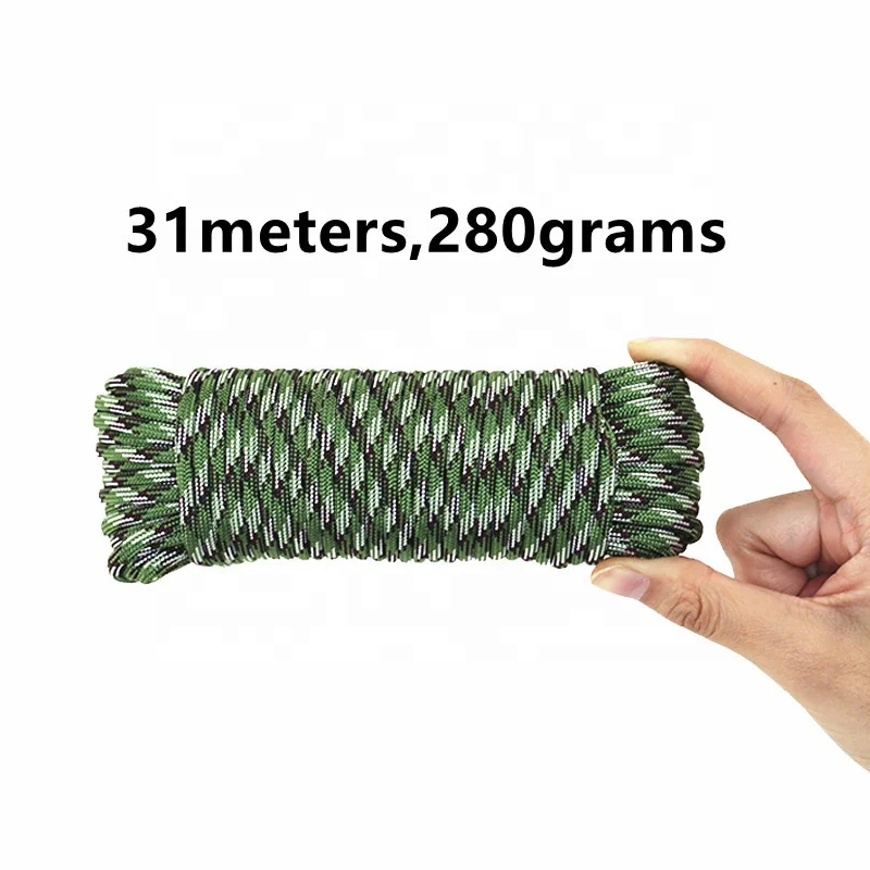  550lb Paracord Cord/Parachute Cord Type 7 or 9 Strand 100% Nylon Core and Shell - Multiple