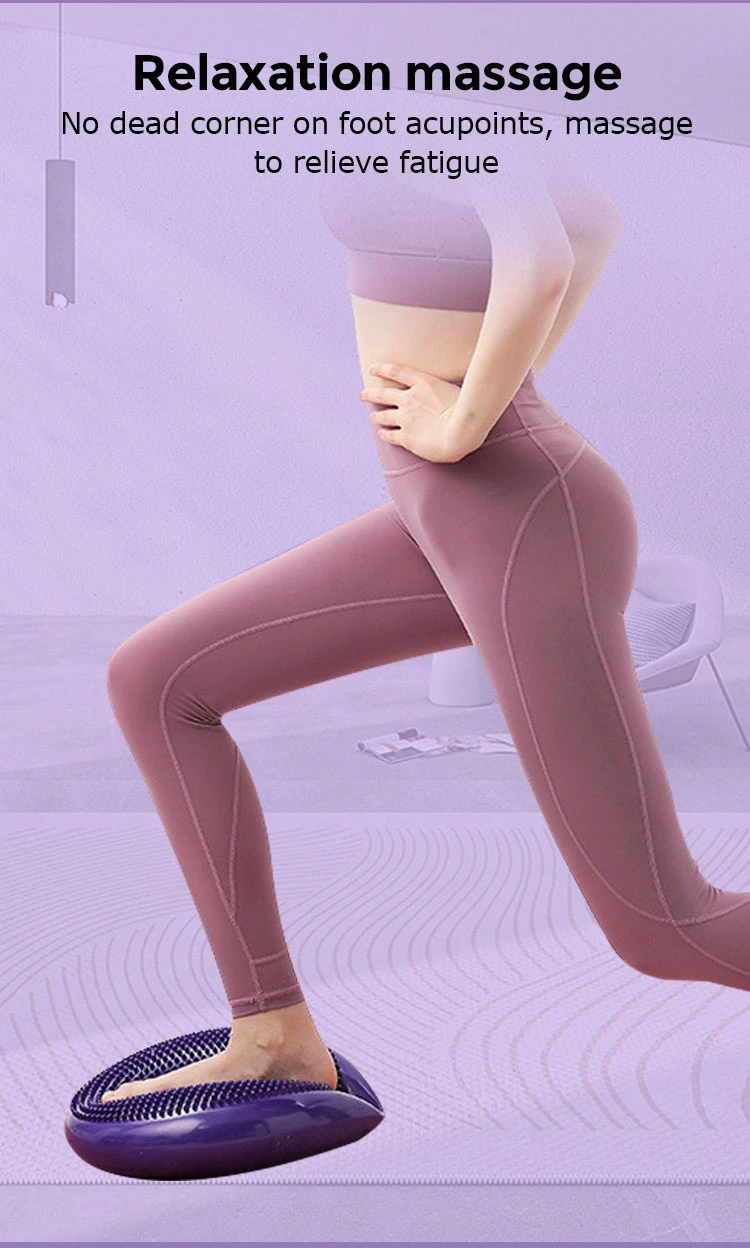 Bodybuilding Equipment Durable Foot Massage Ball Pad Indoor Gym Yoga Inflatable Balance Disc Board